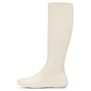 73Hours Прямые высокие ботинки до колена в молочном цвете, цвет Milk White