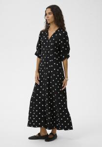 Платье Soaked in Luxury Jumper dress, Black W White Dot Print/Black