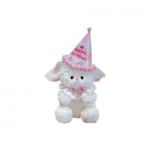 Бант принцесса ягненок слюнявчик креативная фигурка плюшевая игрушка 32см/22см высота KUMAOYA