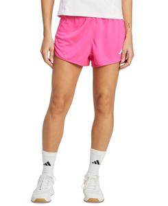 Женские трикотажные шорты с высокой посадкой Essentials Adidas, Shock Pink/white