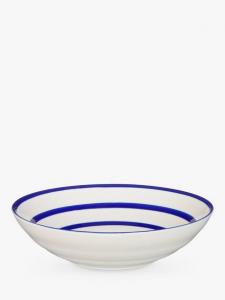 Подарочная миска Harbour Striped Stoneware John Lewis, 30cm, White/Blue