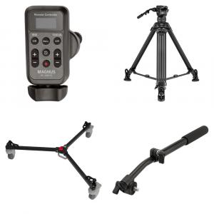 Беспроводной контроллер LANC Magnus со штативом REX VT-6000, телескопической ручкой панорамирования и комплектом тележки