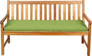 Подушка-сиденье для скамеек, садовых качелей и сидений, гладкая. FK5 (160x50x5, Лайм)