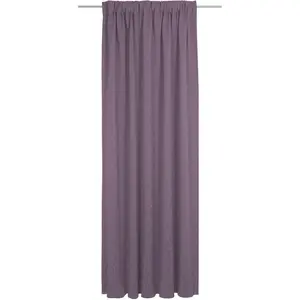 Штора Uni Collection многофункциональная, 1 шт., плотная, из 100% органического хлопка Adam, Aubergine