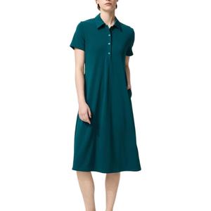 Женское платье с коротким рукавом UNIQLO, Turquoise