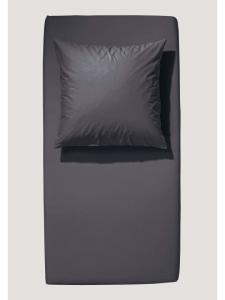 Hessnatur Простыня на резинке Hessnatur Jersey из чистого органического хлопка антрацитового цвета