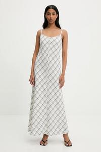 Хлопковое платье Answear.Lab, серый