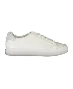 Спортивные белые кроссовки на шнуровке с контрастным логотипом. Calvin Klein, белый