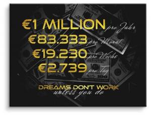 Картина на холсте ArtMind One Million, многоцветный