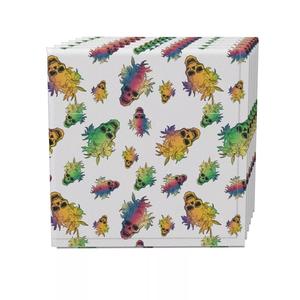 Набор салфеток, 100 % полиэстер, набор из 4 шт., 18x18 дюймов, орхидеи, черепа-качалки