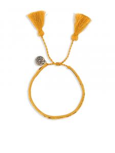 Prada замшевый браслет в двух тонах, желтый