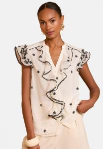 Блуза Love & Roses REGULAR FIT, White/Ecru/White