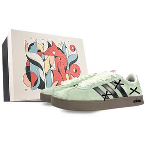 Низкие, износостойкие, противоскользящие, скейтбордические кроссовки унисекс, зеленые Adidas Neo, Green