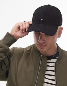 Кепка с логотипом-флажком Tommy Hilfiger черного цвета