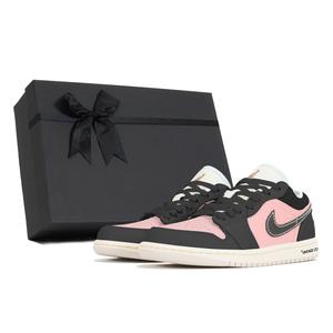 Air 1 Износостойкие Кроссовки Баскетбольные Низкие Винтажные Женские Черные Розовые Jordan