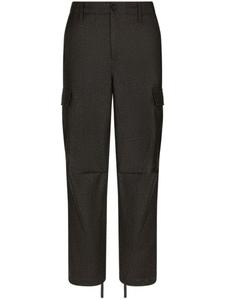 Dolce & Gabbana брюки карго из вирджинской шерсти, серый