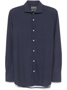 Рубашка в горох Dell'oglio, синий