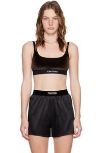 Жаккардовый бюстгальтер Tom Ford, коричневый