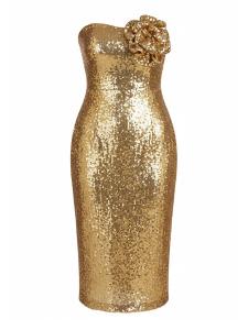 Вечернее платье GODDIVA, золотой