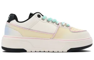 MLB Chunky Liner Height Increasing Abrasion Resistant Low top Skateboard Shoes Unisex Beige