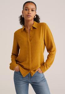 Блуза WE Fashion Button-down blouse, Mustard Yellow