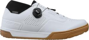 Велотуфли для горного велосипеда SHIMANO SH-GF800 для мужчин с плоской педалью, белый