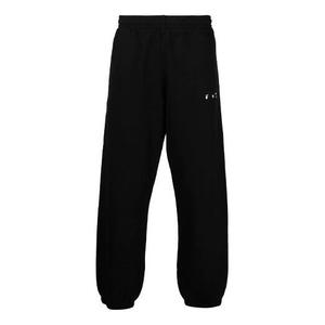 Брюки ss21 alphabet logo printing arrow sports pants loose fit black Off-White, черный