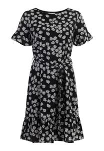 Платье Usha Midi Mit Rüschen, черный