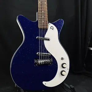 Danelectro 59M NOS+ Metalflake 60-летний юбилей Синий Metalflake