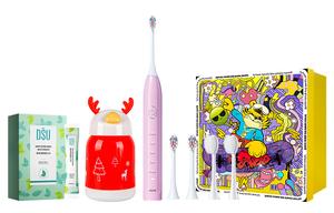 Электрическая зубная щетка AUX, розовый