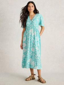 Платье Lucy Abstract White Stuff, Blue/Multi