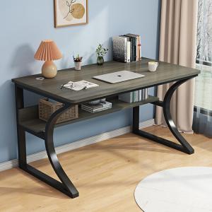 Компьютерный стол Xinmeikai 120x60 см, черная рама + Mani gray