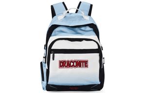 Полиэстеровый студенческий рюкзак с несколькими отделениями Унисекс Церулеан Белый DRACONITE Размер Один
