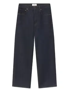 Джинсы с высокой талией и широкими штанинами AGOLDE, синий