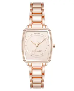 Женские часы Quartz Cushion с металлическим сплавом розового золота, 26 мм Anne Klein