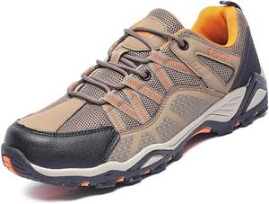 Мужские походные кроссовки для улицы, легкие и дышащие, для прогулок, противоскользящие кроссовки для трейл-раннинга, для работы и путешествий Qacksv, коричневый