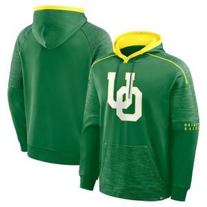 Мужская зеленая толстовка Oregon Ducks Quad Defender Fanatics