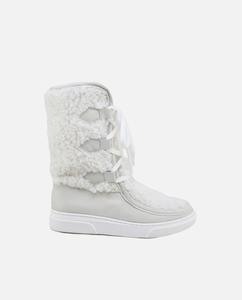 Белые кожаные сапоги для девочки Eli 1957, белый