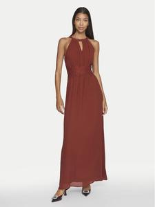 Вечернее платье стандартного кроя Vila, коричневый