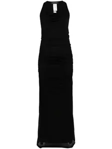 Платье без рукавов с драпировкой Fabiana Filippi, черный