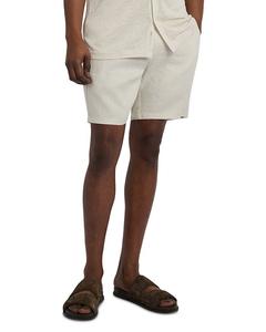 Льняные шорты с фиксированной талией 7.5" Onia, коричневый/бежевый