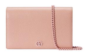 GUCCI Сумка GG Marmont из кожи, кошелек, сумка через плечо, мини-кроссбоди для женщин Light Pink