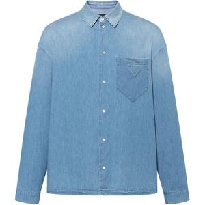 Джимовая рубашка PRADA, Синяя