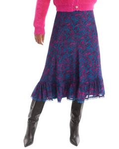 Юбка-миди Lottie с растительным узором ALLISON NEW YORK, цвет botanical swirl