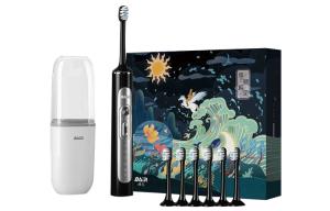 Электрическая зубная щетка перезаряжаемые для взрослых женщин/мужчин, совместимые с парной версией G201 BAIR, черный