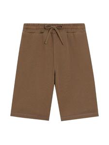 Dolce & Gabbana Kids спортивные шорты с тиснением DG, коричневый