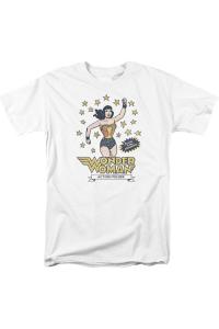 Футболка с коротким рукавом для взрослых с персонажами комиксов DC Gildan, белый