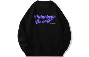 Свитшот унисекс POLAR BEAR с капюшоном белый