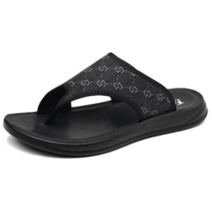 Тихие, устойчивые к запахам и истиранию шлепанцы, мужские, черные JIETEGONGYANG, Black