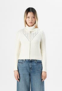 Кардиган ONLY ONLLISELOTTE ZIP CARDIGAN, Whitecap Gray/Off-White